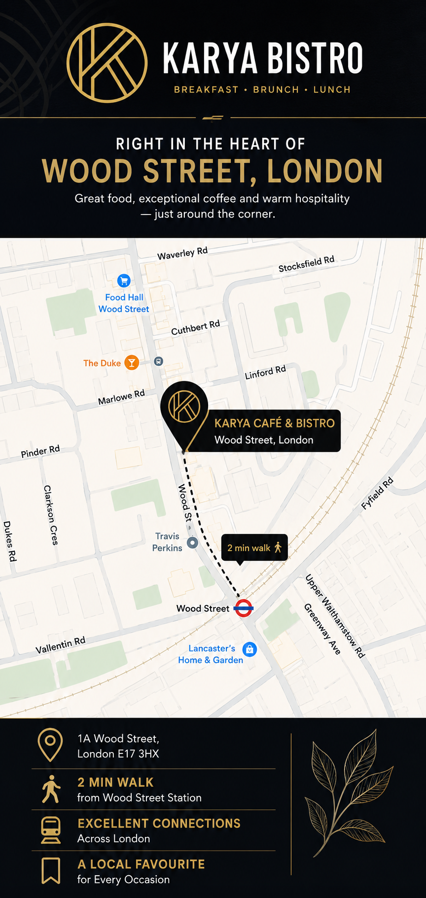 Karya Cafe & Bistro: Discover One of Wood Street’s Hidden Culinary Gems in London